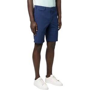PT TORINO EUR 54 Bermuda Shorts Navy Blue Kinetic Fabric Performance Luxury Golf